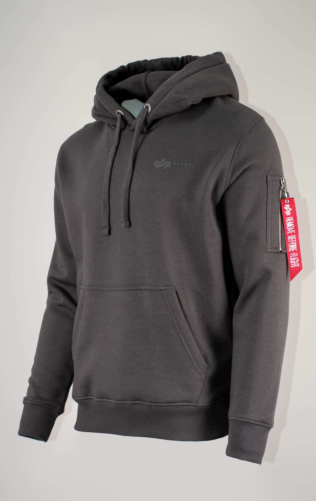 Толстовка ALPHA INDUSTRIES AIR FORCE HOODY vintage grey 