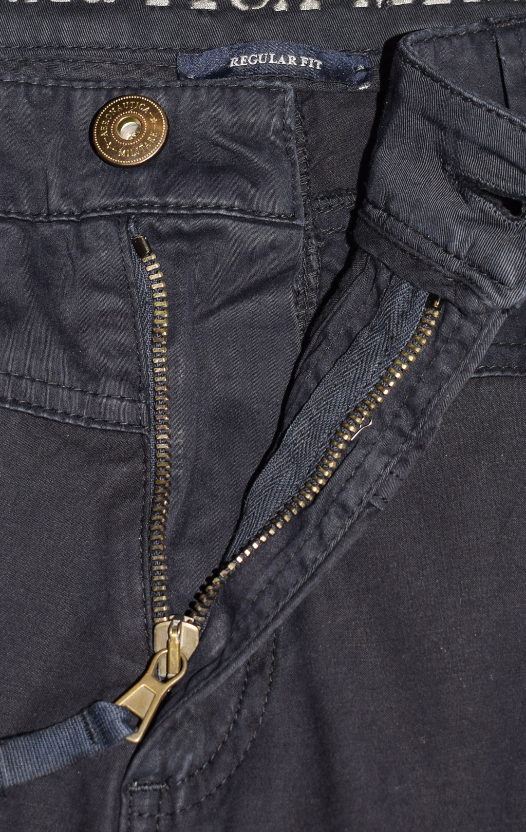 Брюки-карго AERONAUTICA MILITARE ANTI-G big size плотные FW 23/24/AL dark blue (PA 1557) 