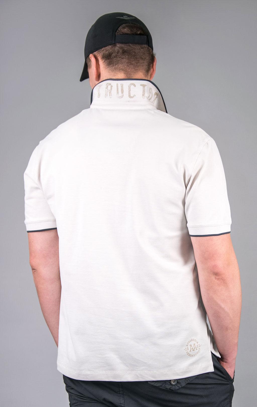 Футболка-поло AERONAUTICA MILITARE GRIFO PRINT SS 24/TR dark ice (PO 1753) 