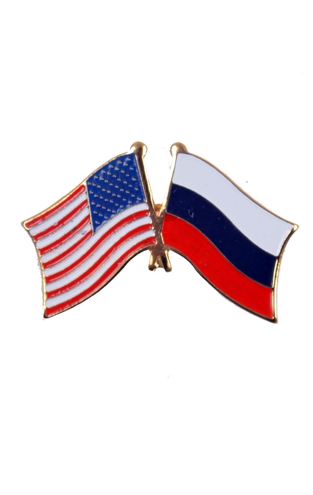 Знак-флаг RUSSIA/US (P09793) 