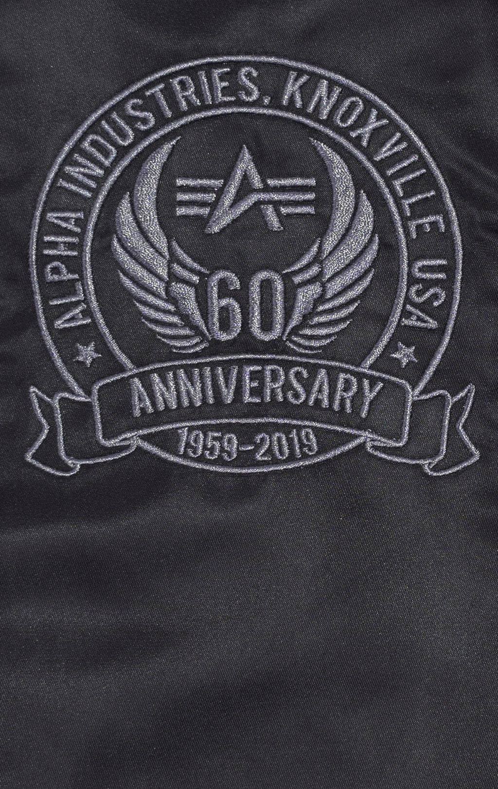 Бомбер ALPHA INDUSTRIES 60TH ANNIVERSARY MA-1 black 