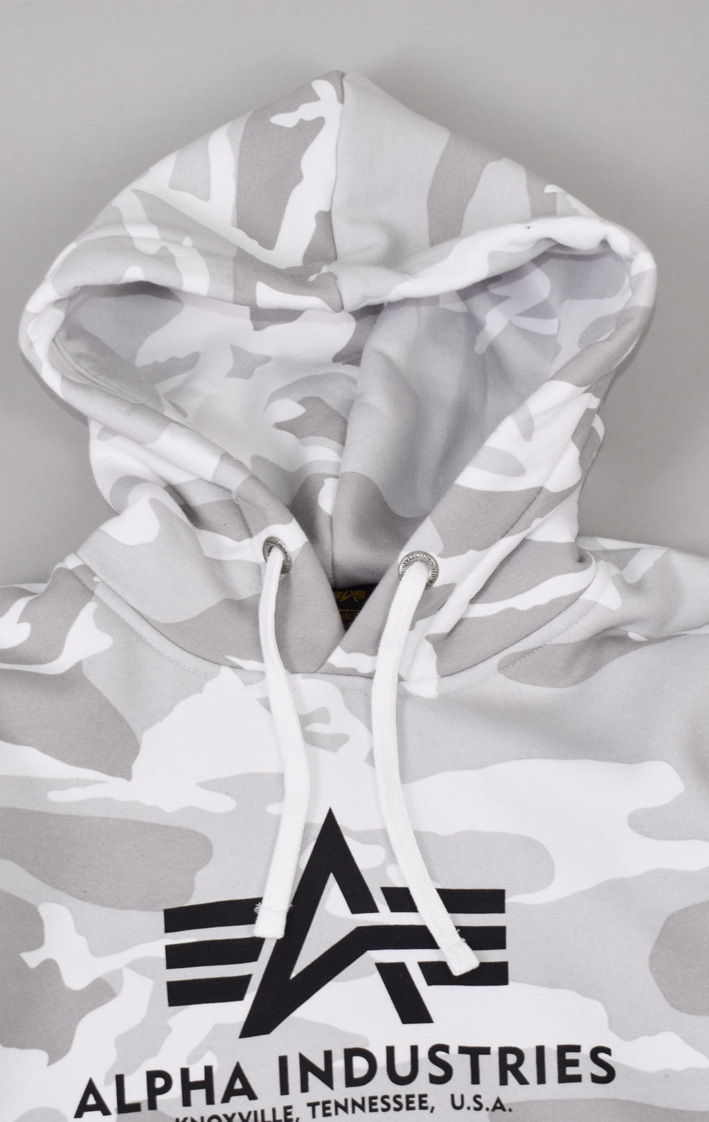 Толстовка ALPHA INDUSTRIES BASIC HOODY white camo 