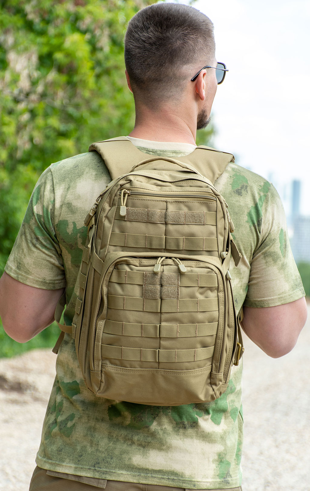 Рюкзак тактический 25L front, side MOLLE coyote BS-208 Китай