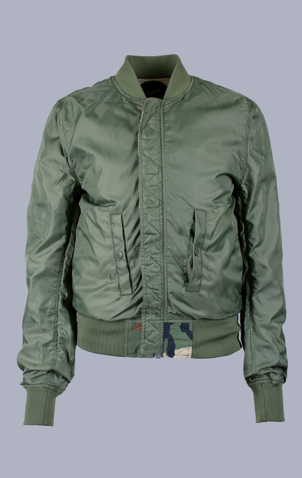 Бомбер-ветровка ALPHA INDUSTRIES L-2B DRAGONFLY BLOOD CHIT light camo woodland 