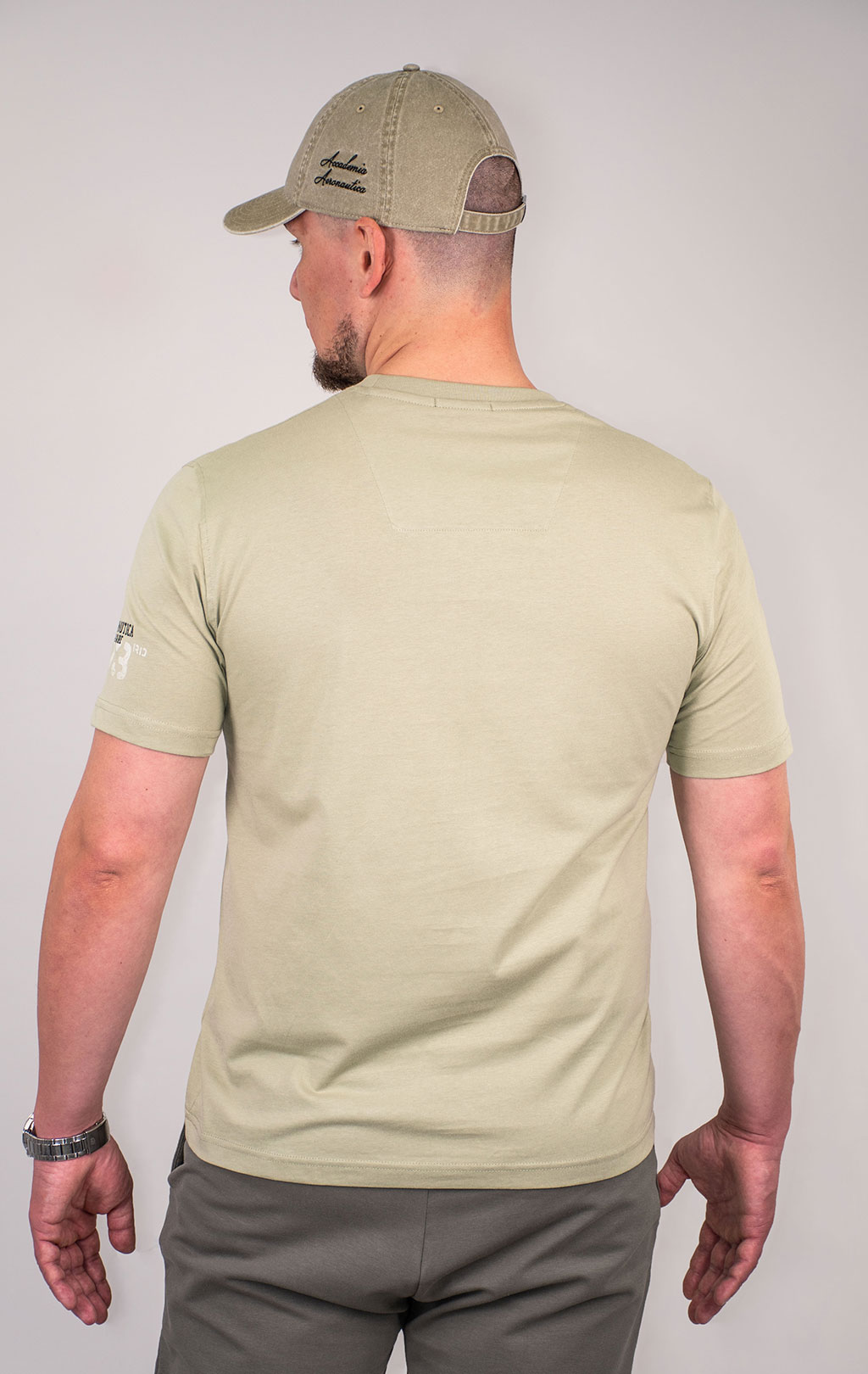 Футболка AERONAUTICA MILITARE SS 24/BD sage green (TS 2214) 