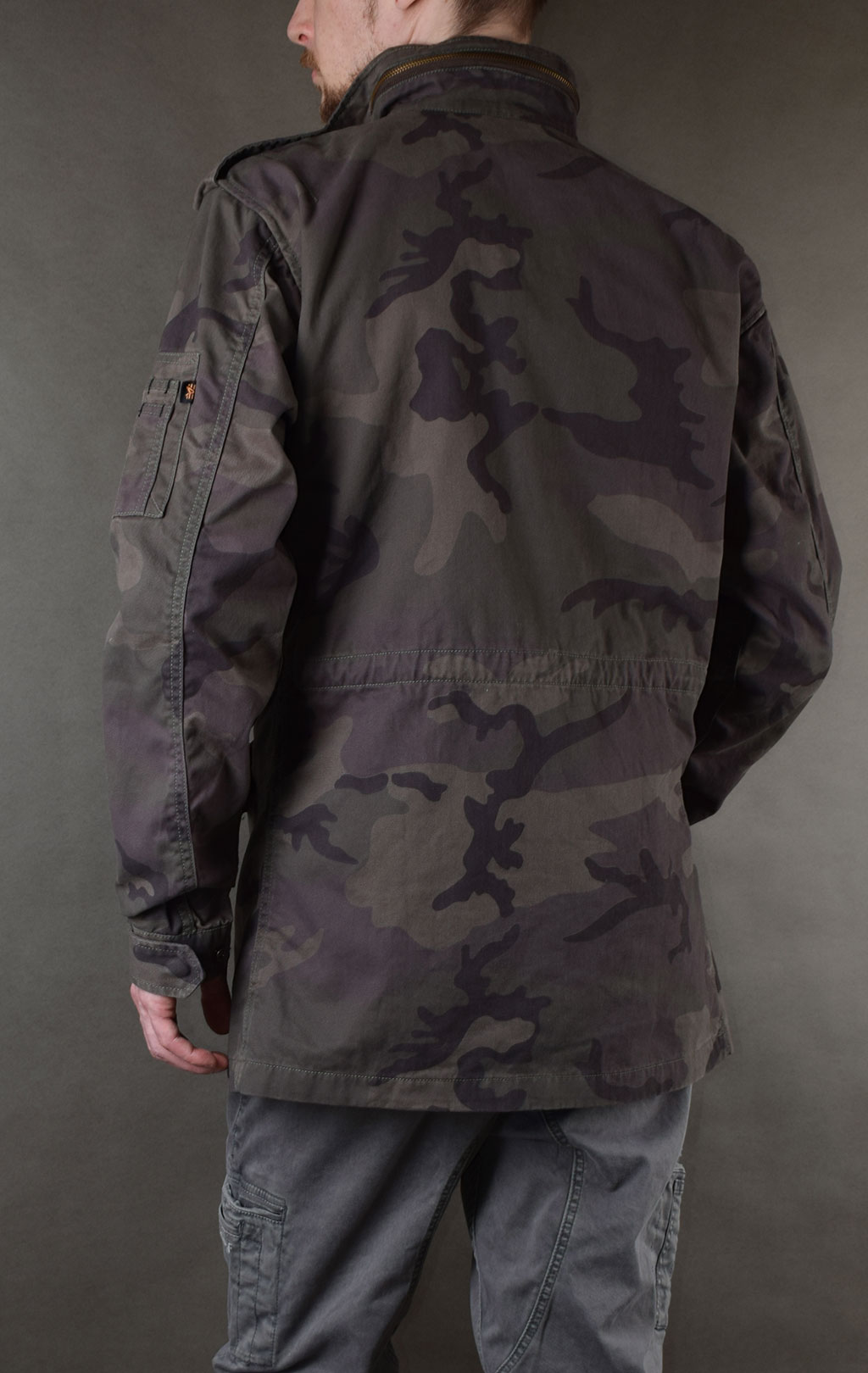 Ветровка ALPHA INDUSTRIES HUNTINGTON M-65 dark olive camo 