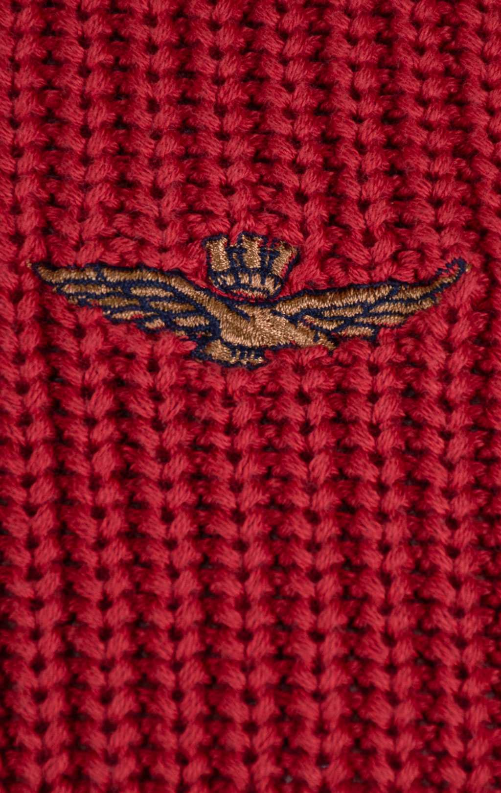 Свитер на пуговицах AERONAUTICA MILITARE FW 26/27/BR red brick (MA 1572) 