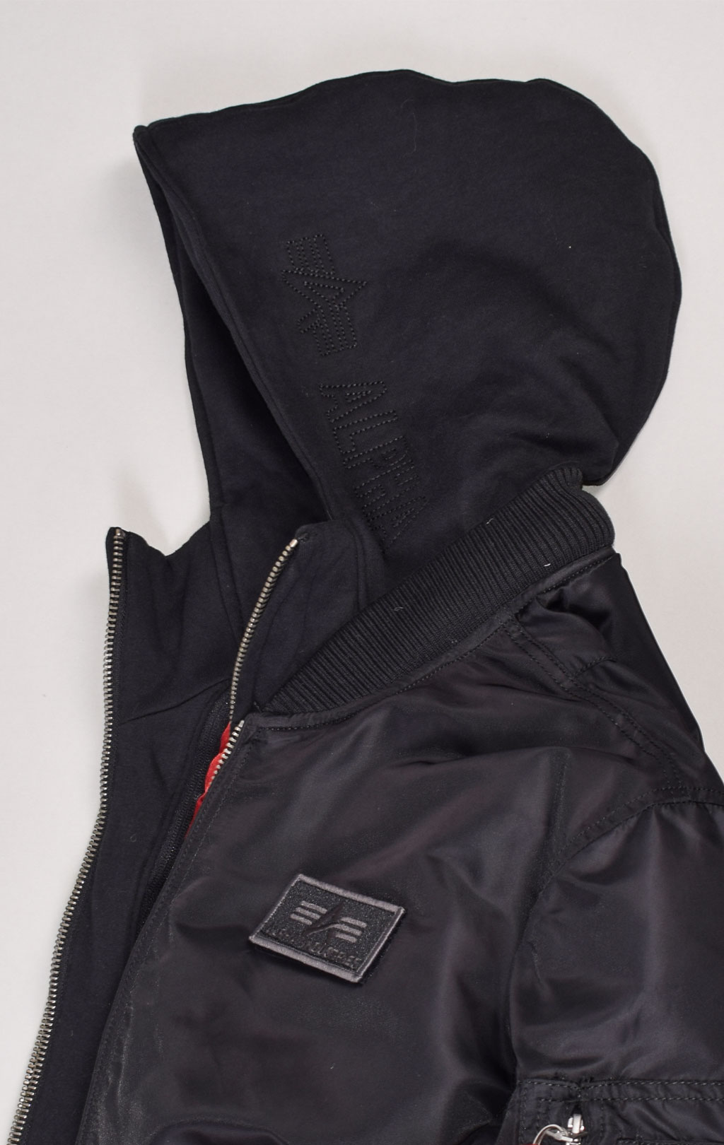 Куртка-бомбер лётная ALPHA INDUSTRIES D-Tec MA-1 black/black 