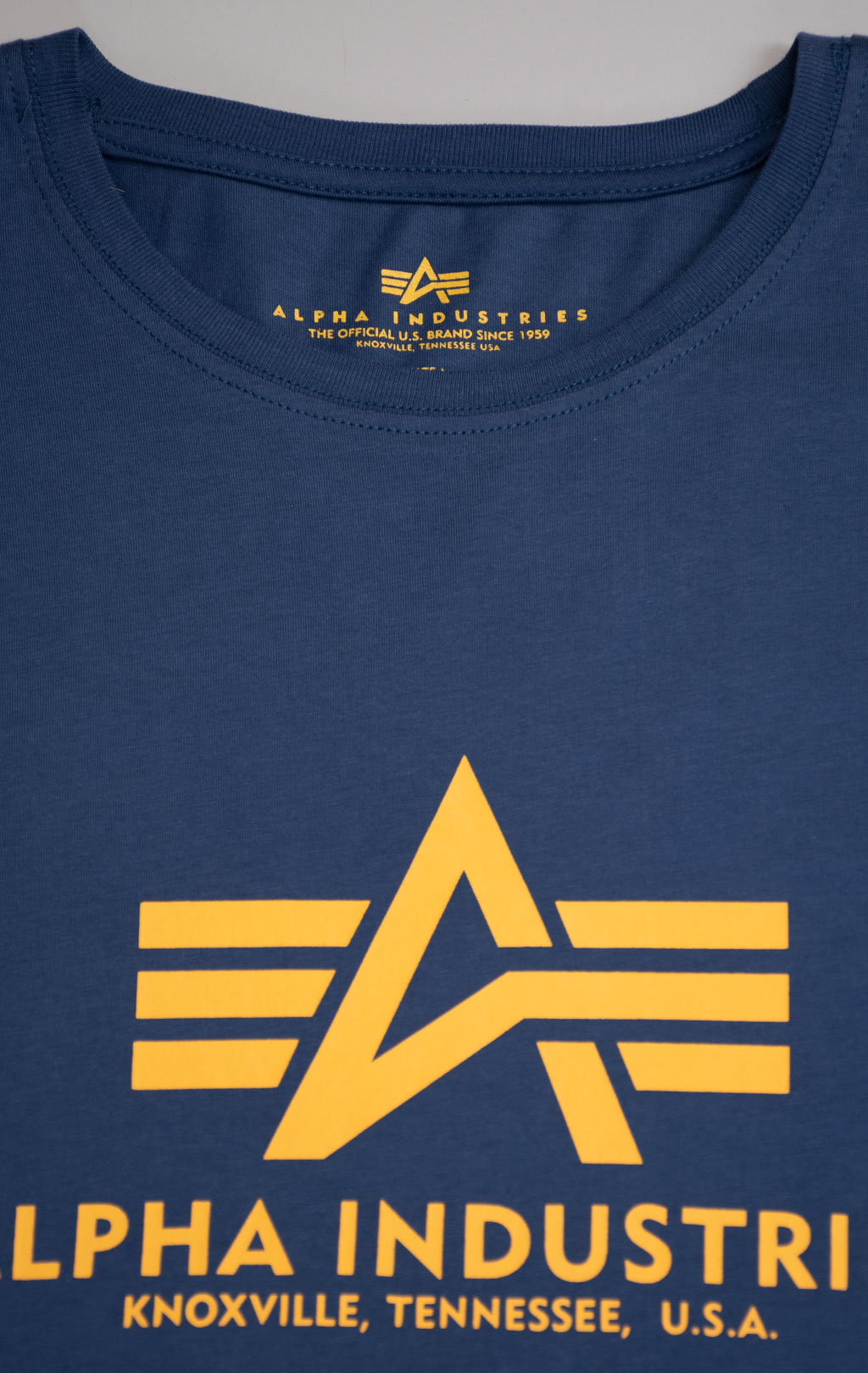 Футболка ALPHA INDUSTRIES BASIC T big size new navy 