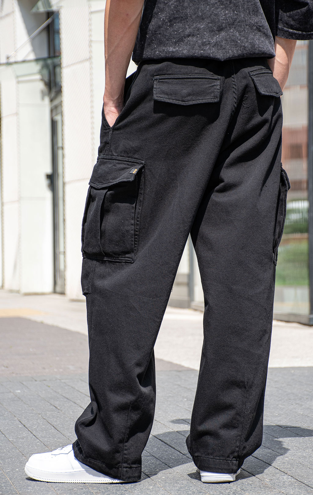 Брюки-карго ALPHA INDUSTRIES AIRCRAFT PANT black 