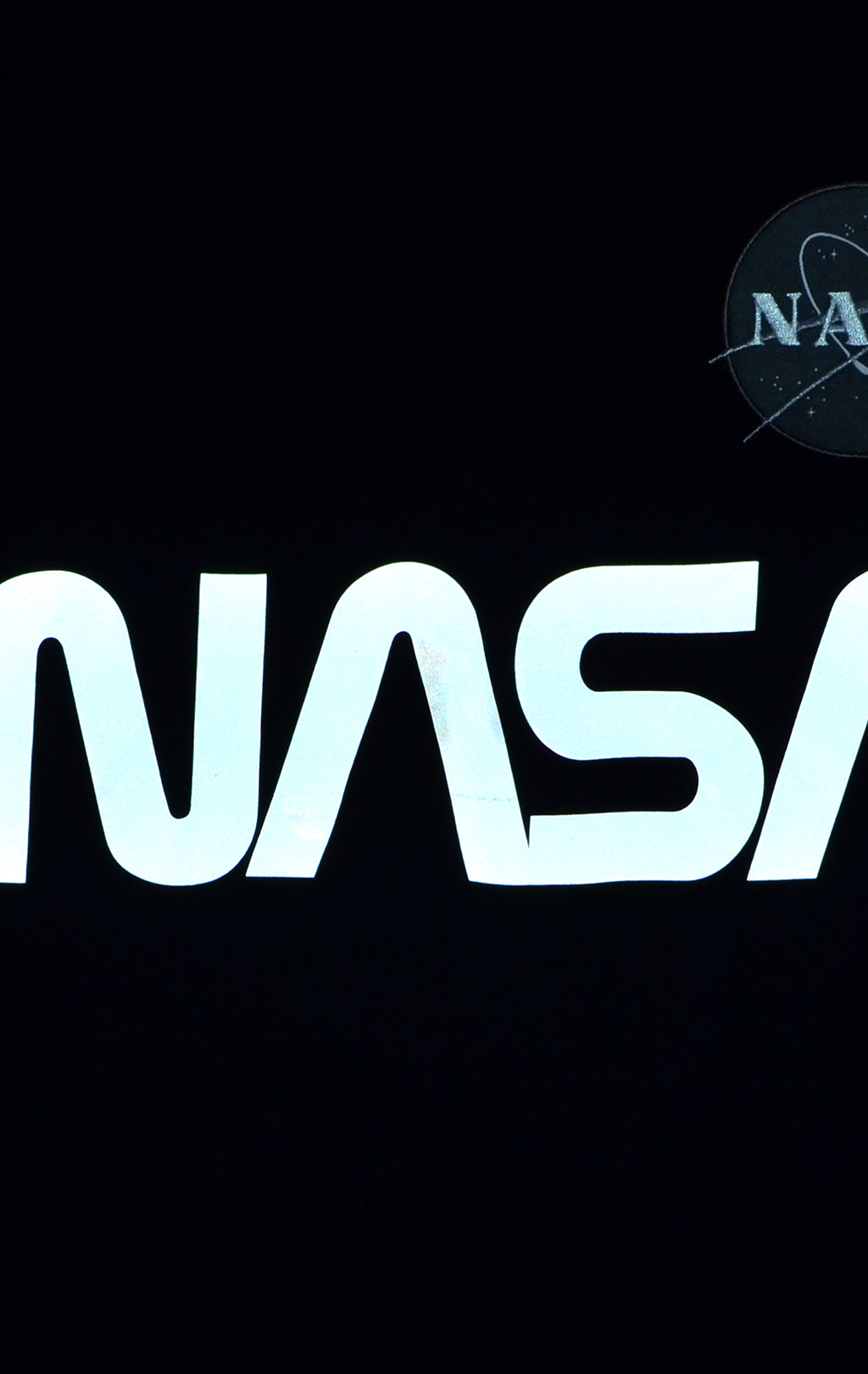 Футболка ALPHA INDUSTRIES NASA Reflective big size black 