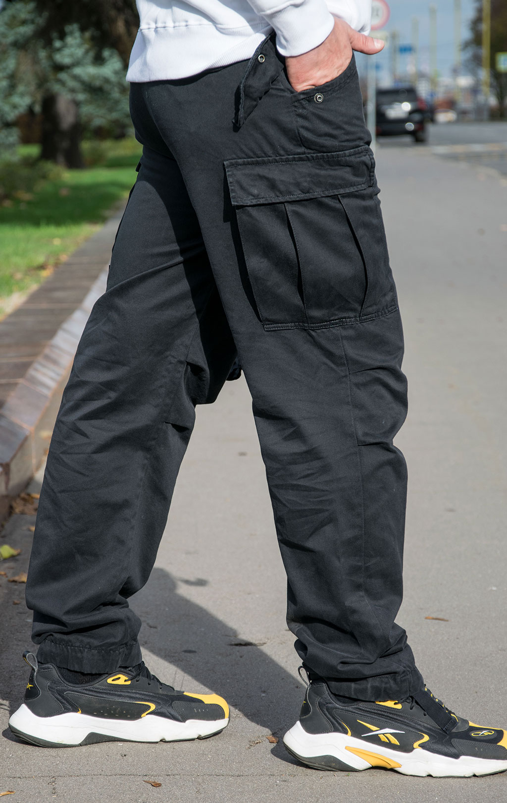 Брюки-карго парашюты ALPHA INDUSTRIES M-65 PANT black 