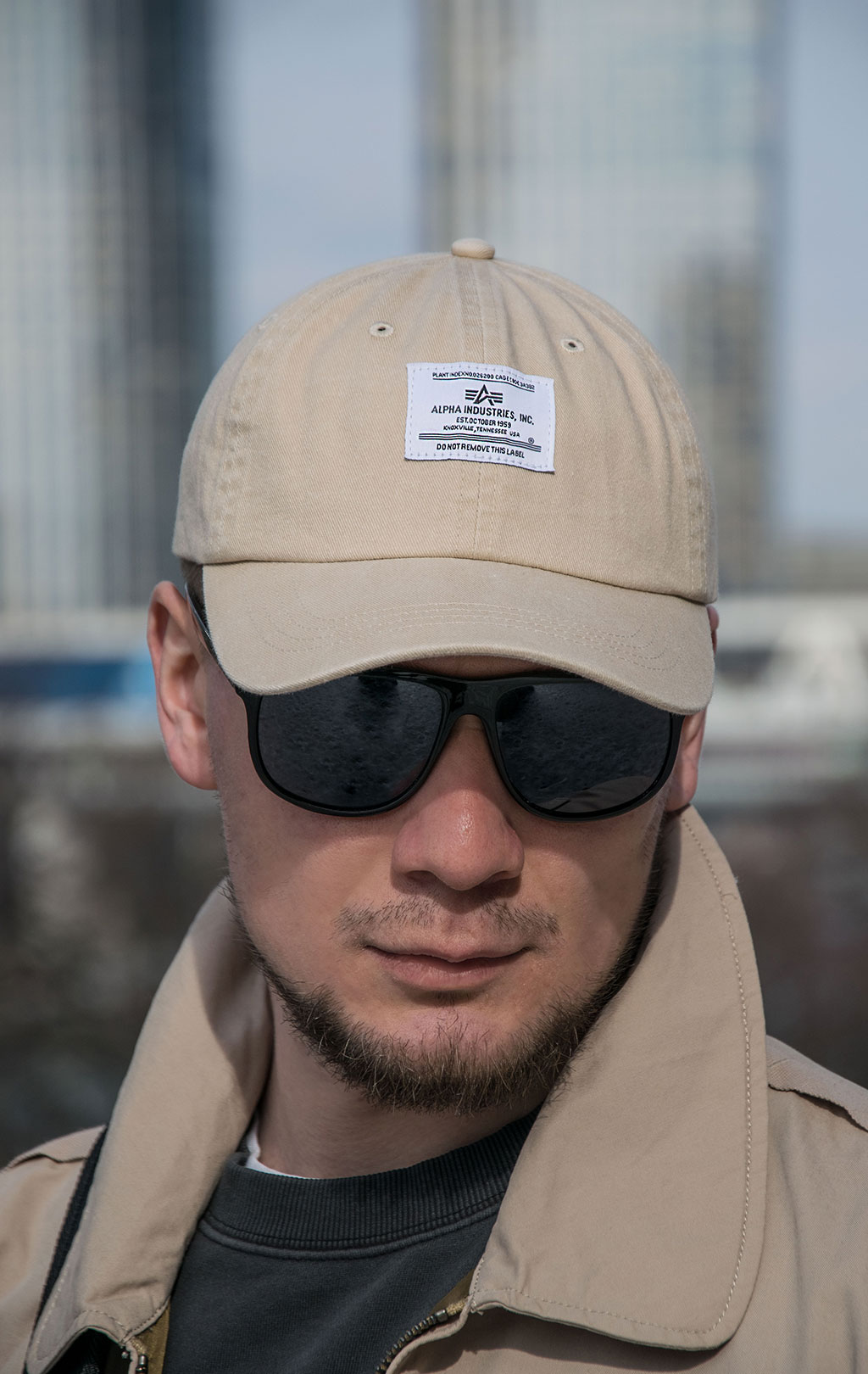 Бейсболка ALPHA INDUSTRIES BATTLEWASH CAP SS 23 vintage khaki 