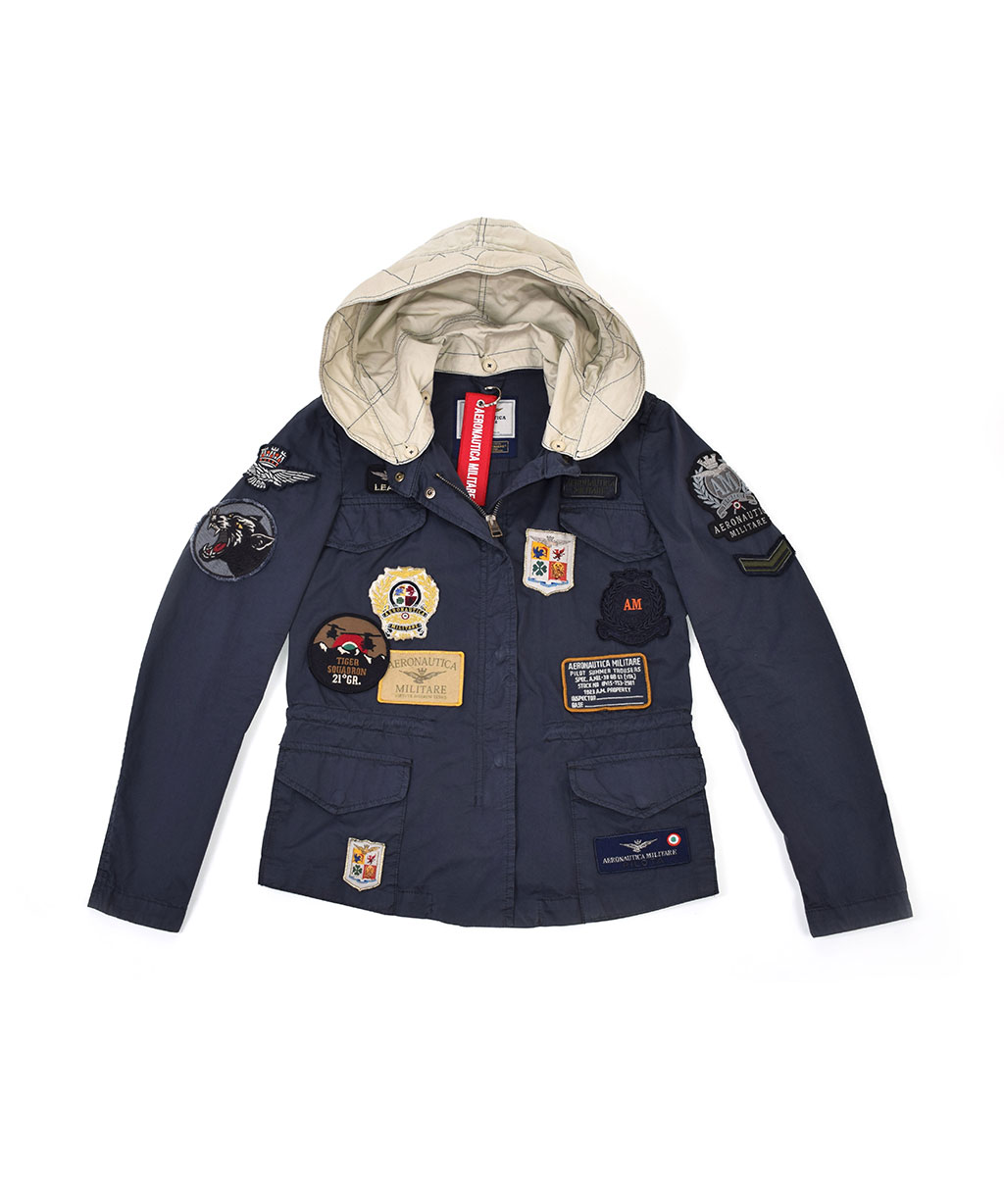 Женская ветровка AERONAUTICA MILITARE SS 20/AL blue navy (AB 1855) 