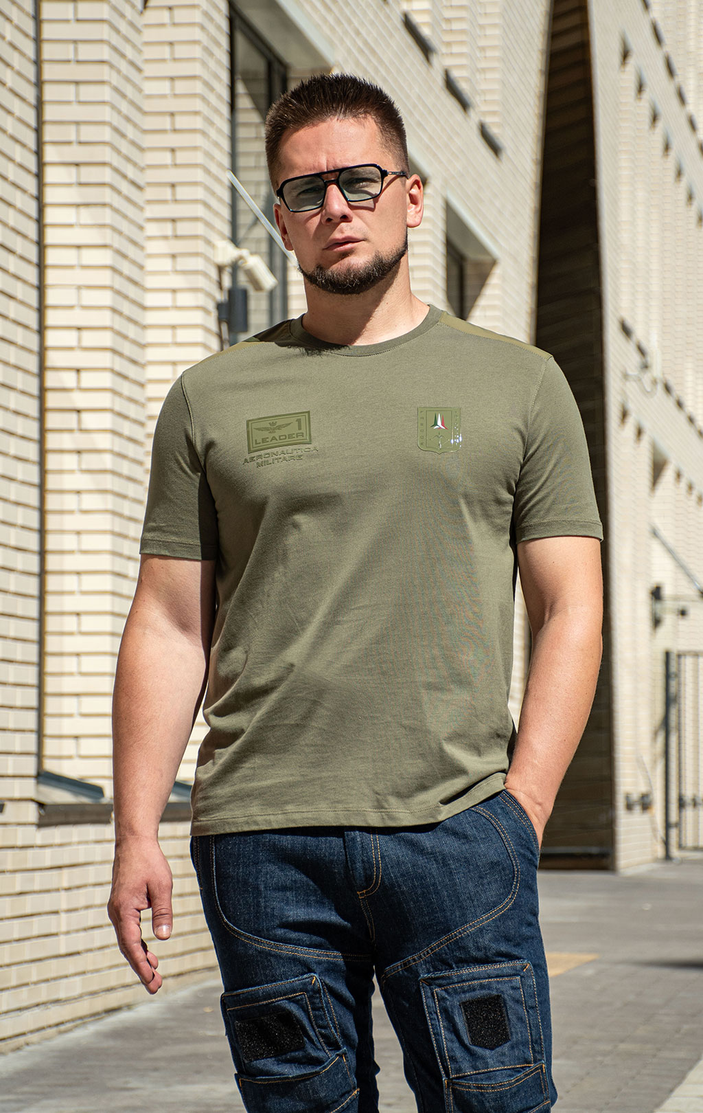 Футболка AERONAUTICA MILITARE SS 25 m/IT military olive (TS 2419) 