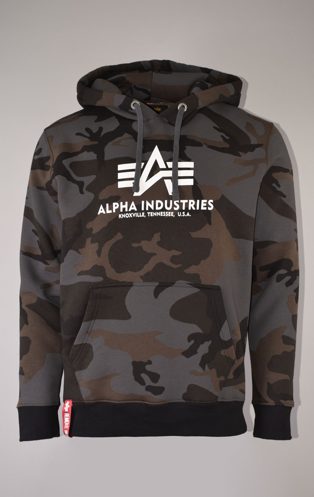 Толстовка ALPHA INDUSTRIES BASIC HOODY black camo 