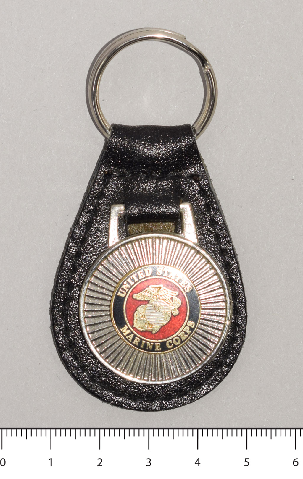 Брелок для ключей USMC кожа (14771-LBK) 