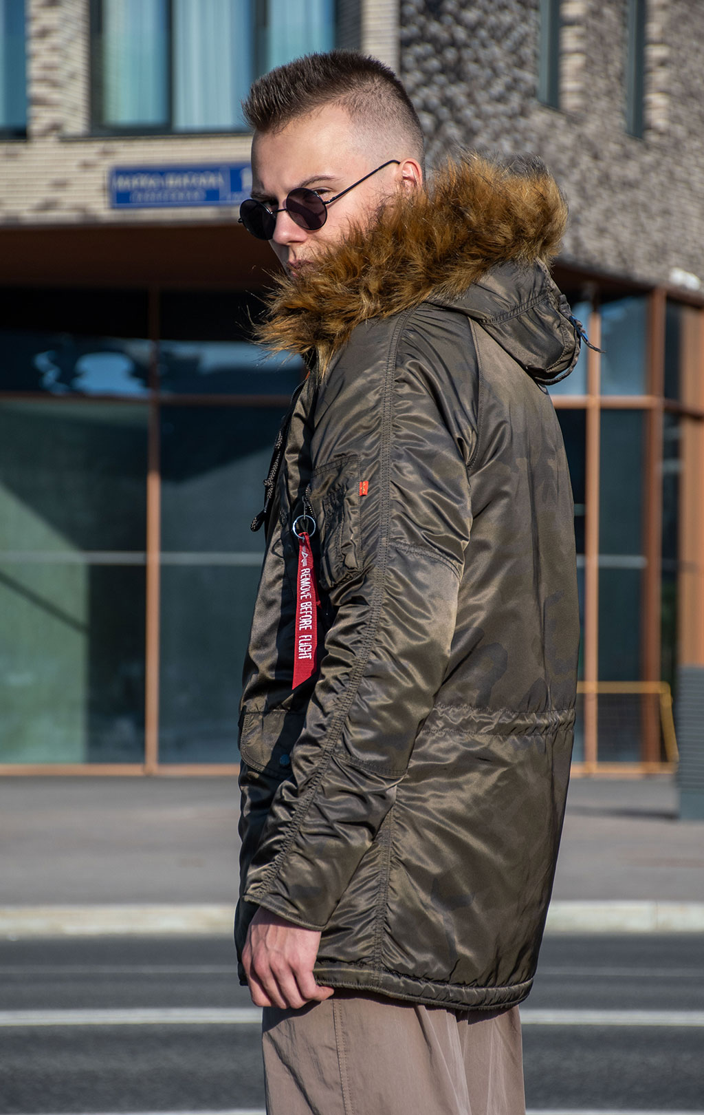 Аляска ALPHA INDUSTRIES VF 59 N-3B dark olive camo 