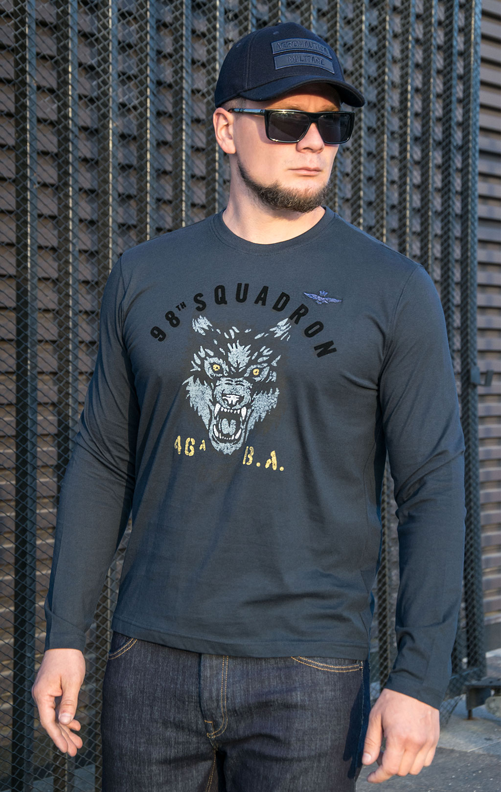 Лонгслив AERONAUTICA MILITARE FW 23/24/BD dark blue (TS 2139)