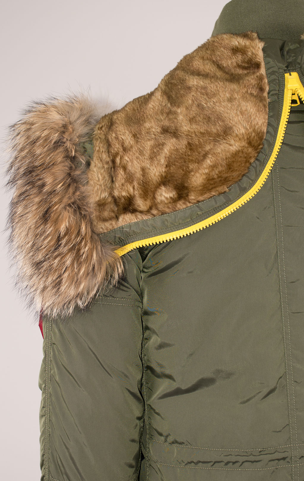 Аляска ALPHA INDUSTRIES PPS N-3B натур. мех dark green 
