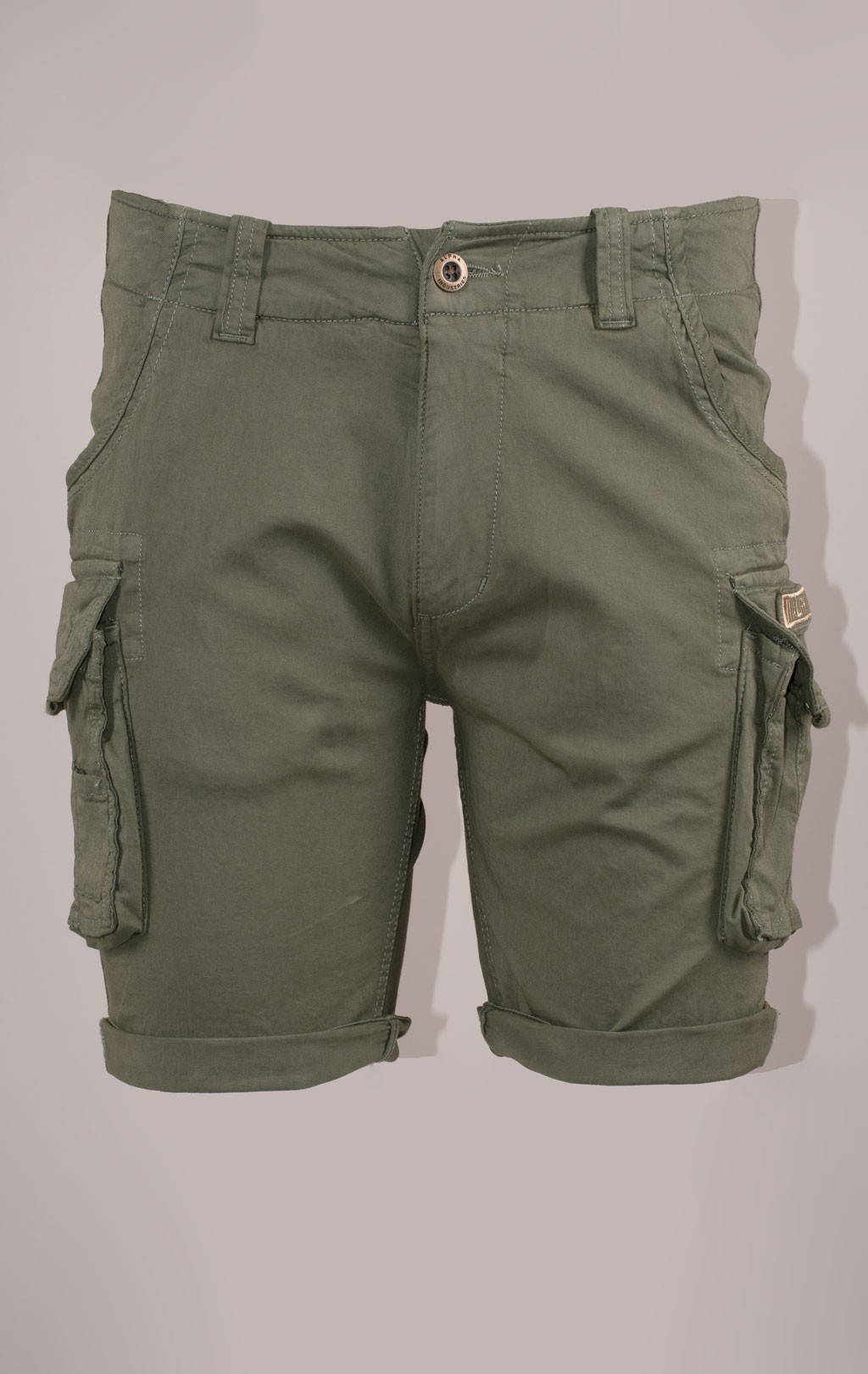 Шорты ALPHA INDUSTRIES CREW SHORT vintage green 
