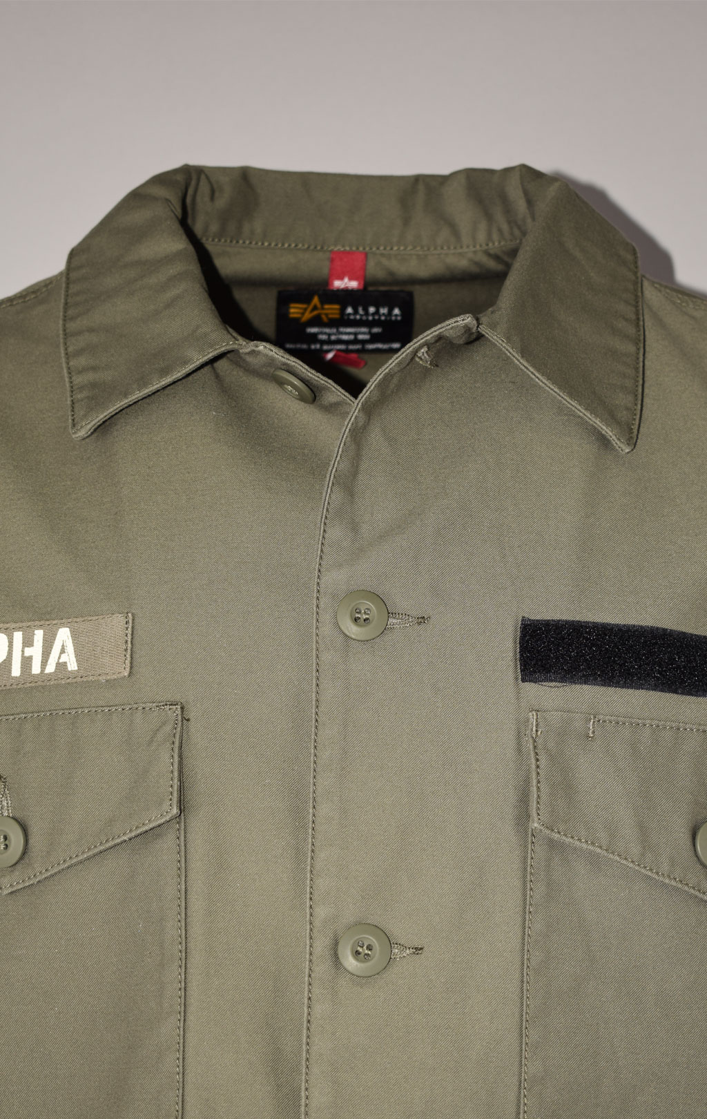 Ветровка ALPHA INDUSTRIES DECO FATIGUE SHIRT JACKET SS 22 m M-65 olive 