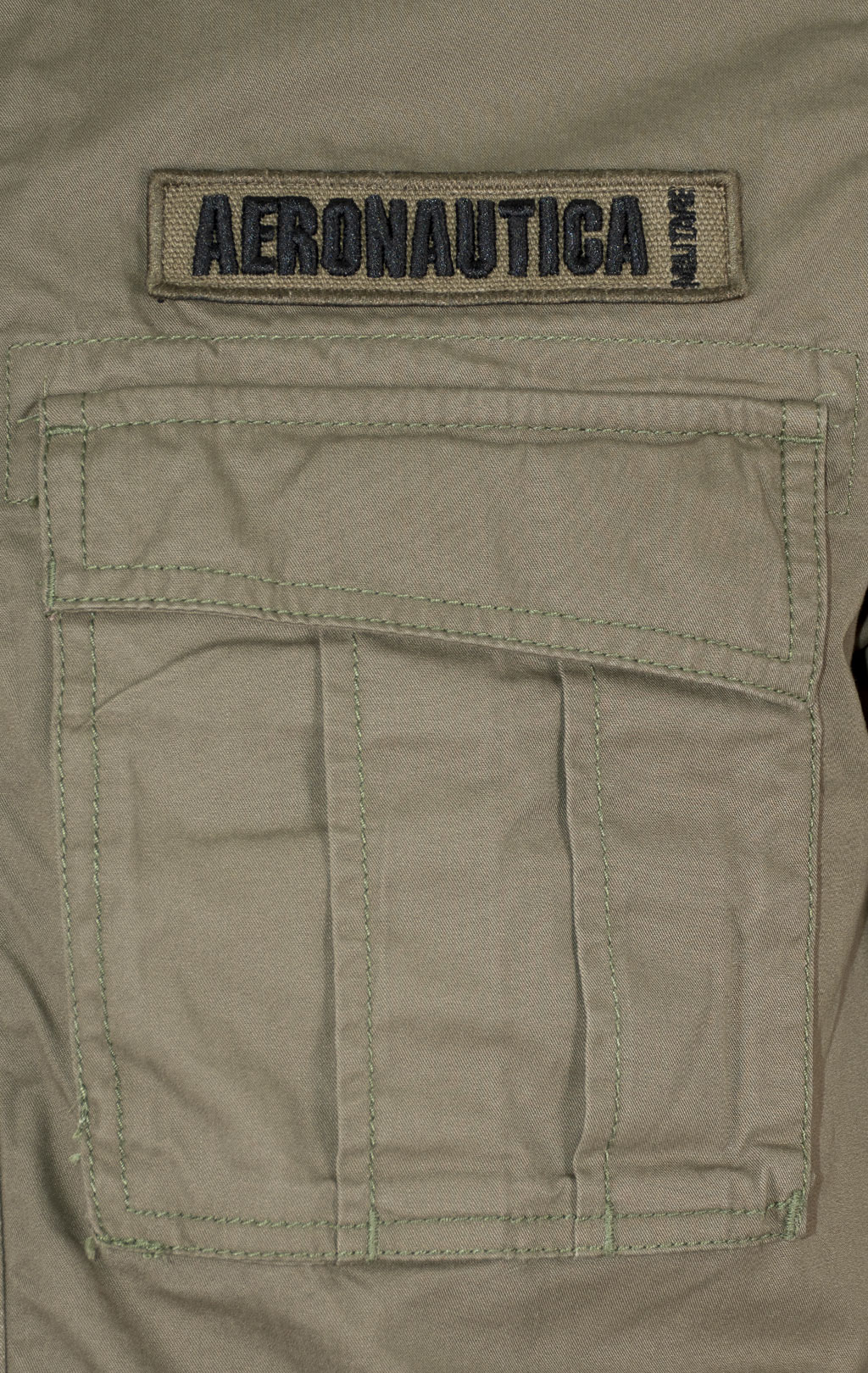 Ветровка AERONAUTICA MILITARE big size M-65 SS 25 m/IN military olive (AB 2212) 