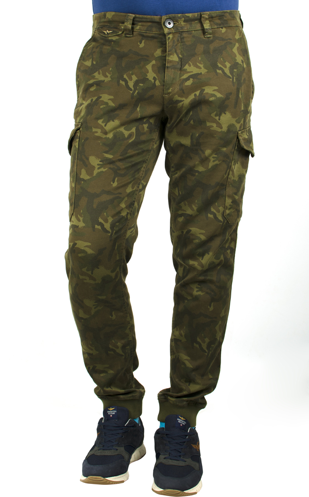 Брюки-карго AERONAUTICA MILITARE camouflage (PF 673) 