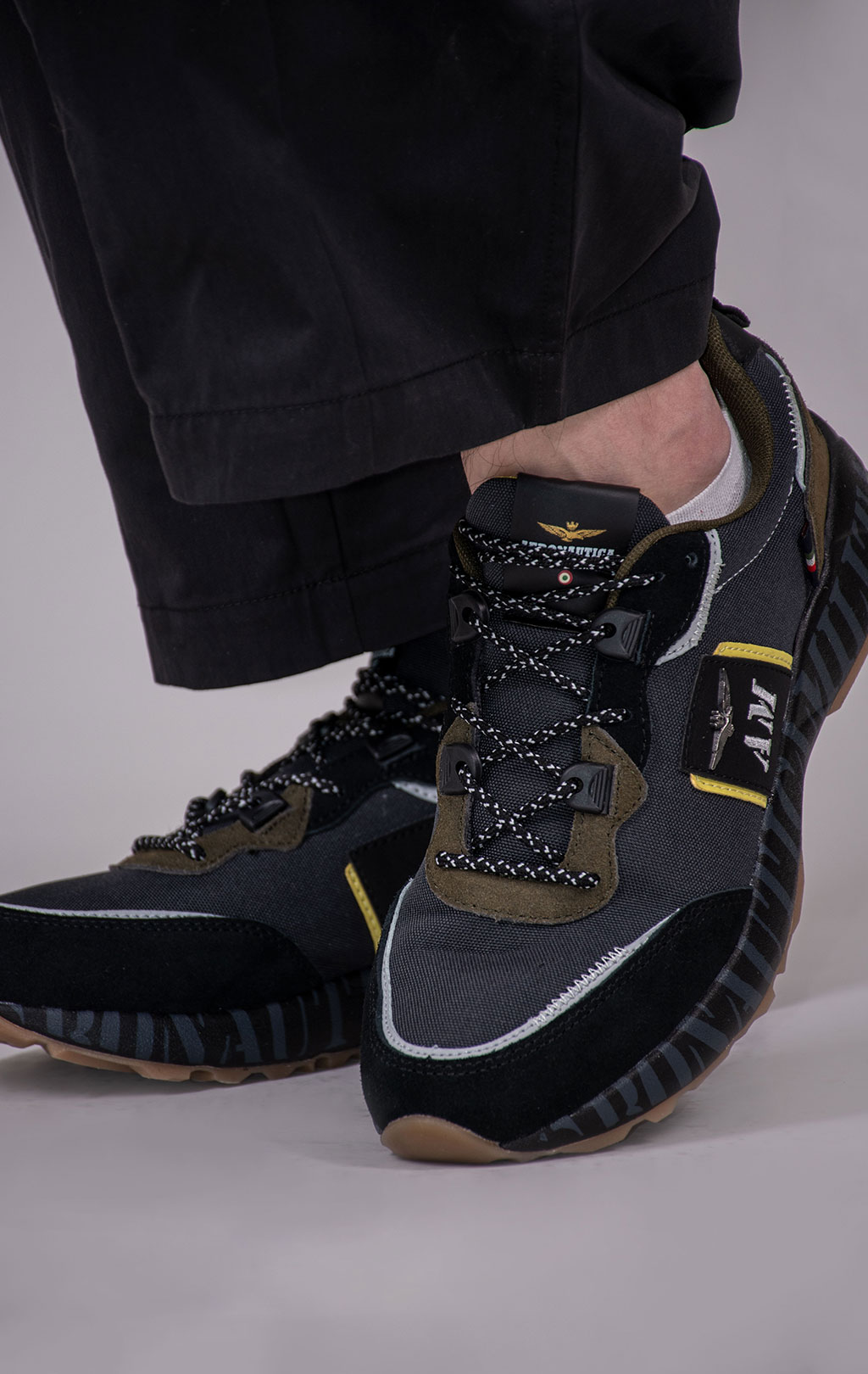 Кроссовки AERONAUTICA MILITARE FW 24/25/CN green/black/dark grey (SC 293) 