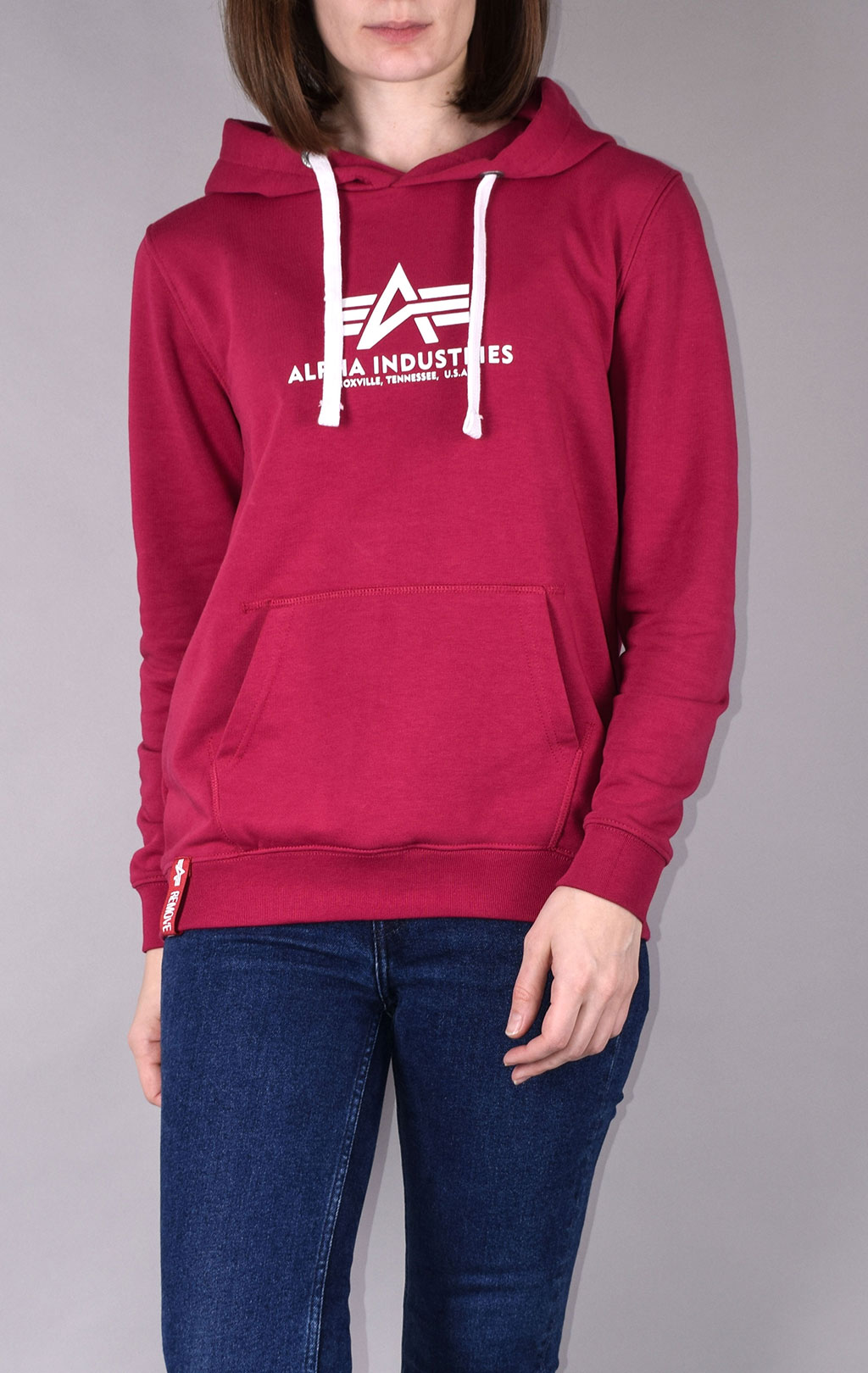 Женская толстовка ALPHA INDUSTRIES NEW BASIC HOODY major red 