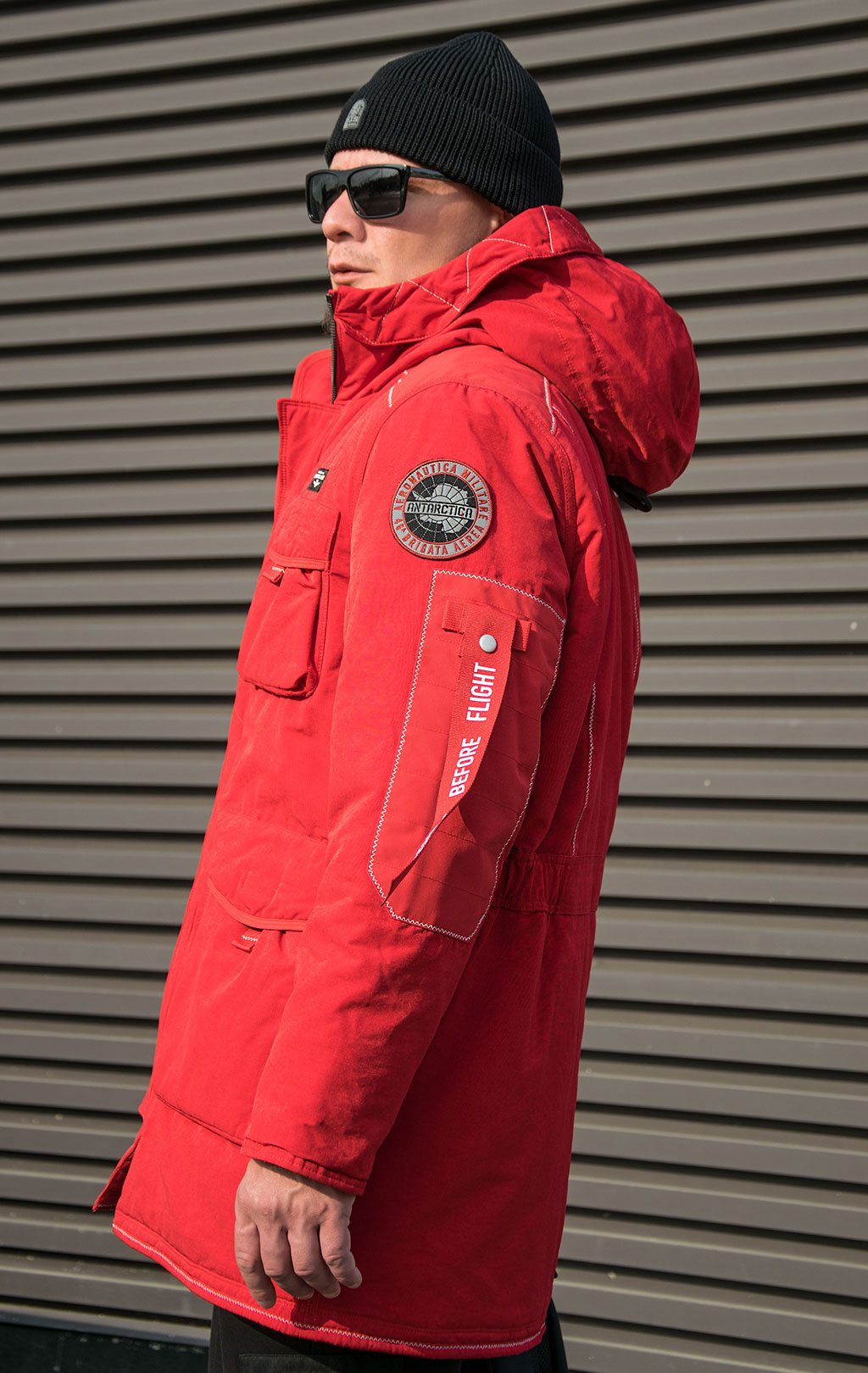 Куртка-парка AERONAUTICA MILITARE ANTARCTICA FW 23/24 m/CN red (AB 2110) 