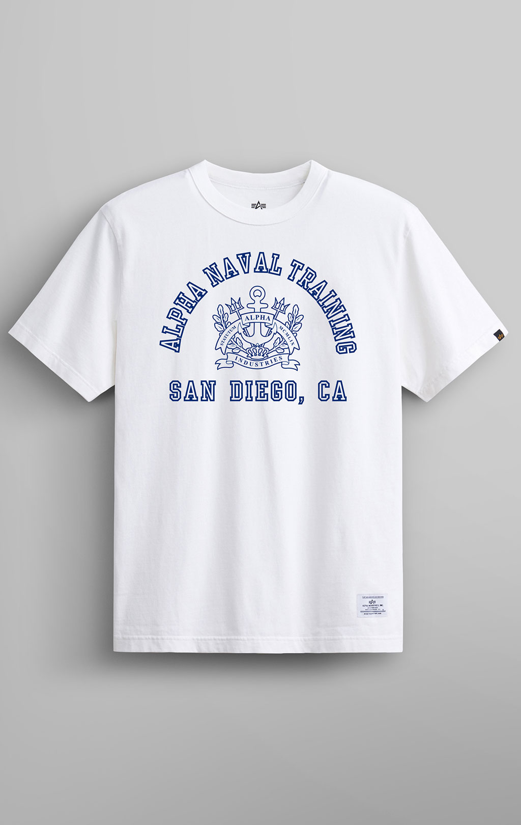 Футболка ALPHA INDUSTRIES ALPHA NAVAL BASE SAN DIEGO TEE SS 24 white 