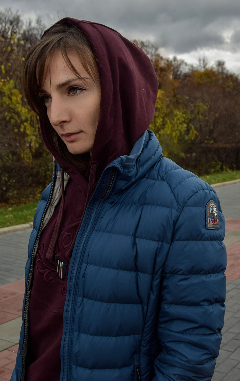 Женская куртка-пуховик лёгкая PARAJUMPERS GEENA dark indigo 