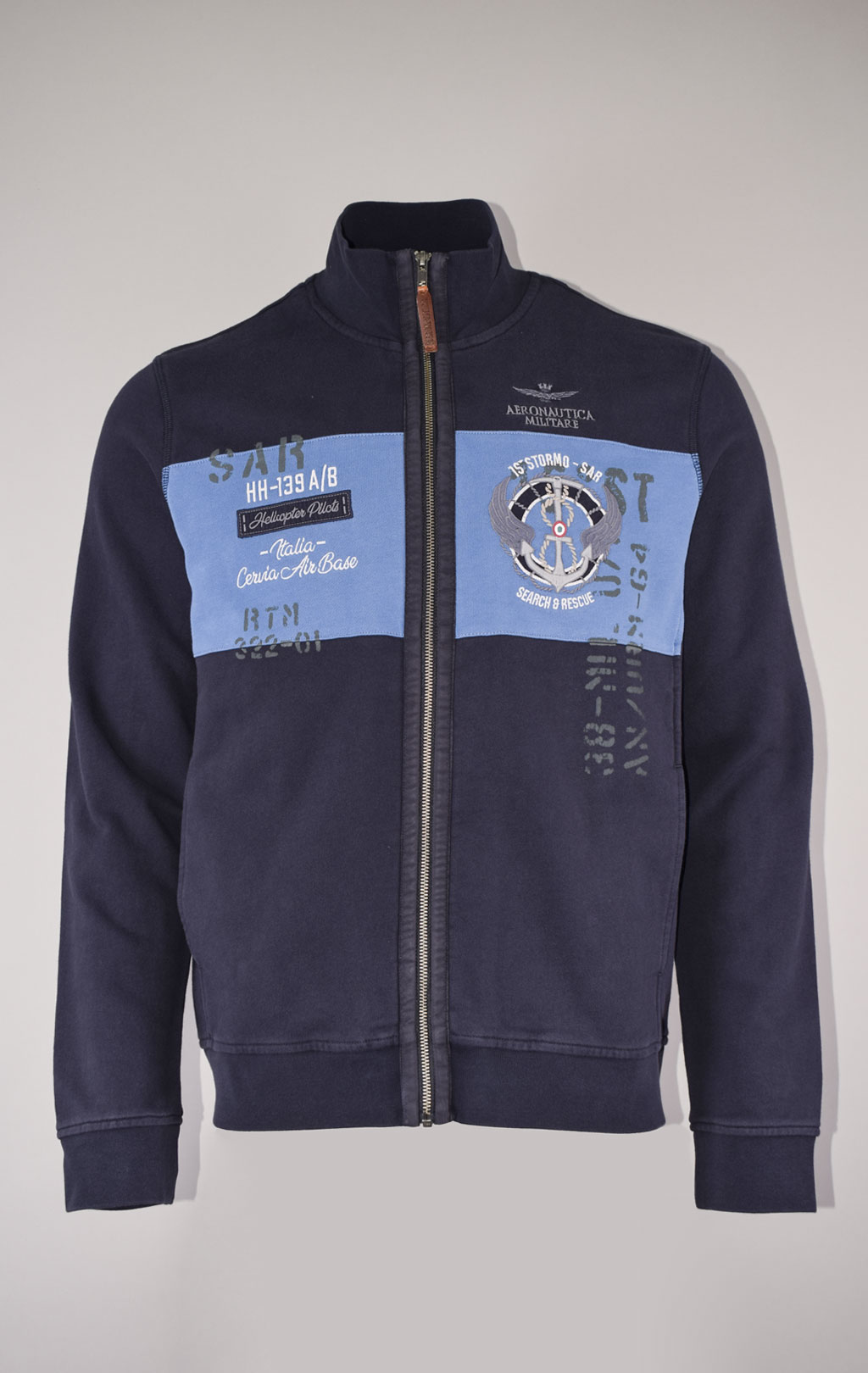 Олимпийка AERONAUTICA MILITARE SS 23/TR blue navy (FE 1764) 