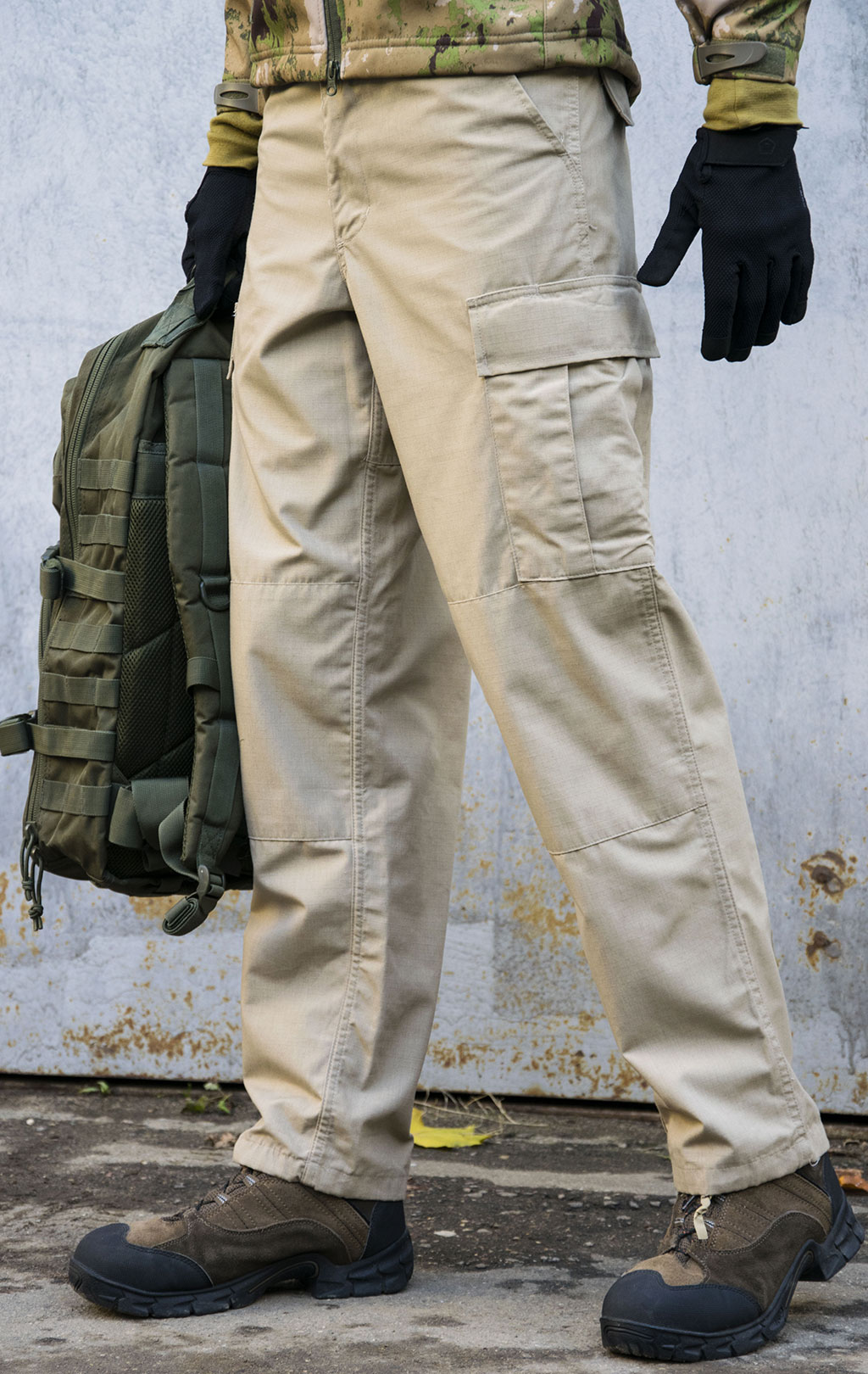 Брюки полевые Tru-Spec BDU big size хлопок35%/полиэстер65% Rip-Stop ZIPP FLY khaki 
