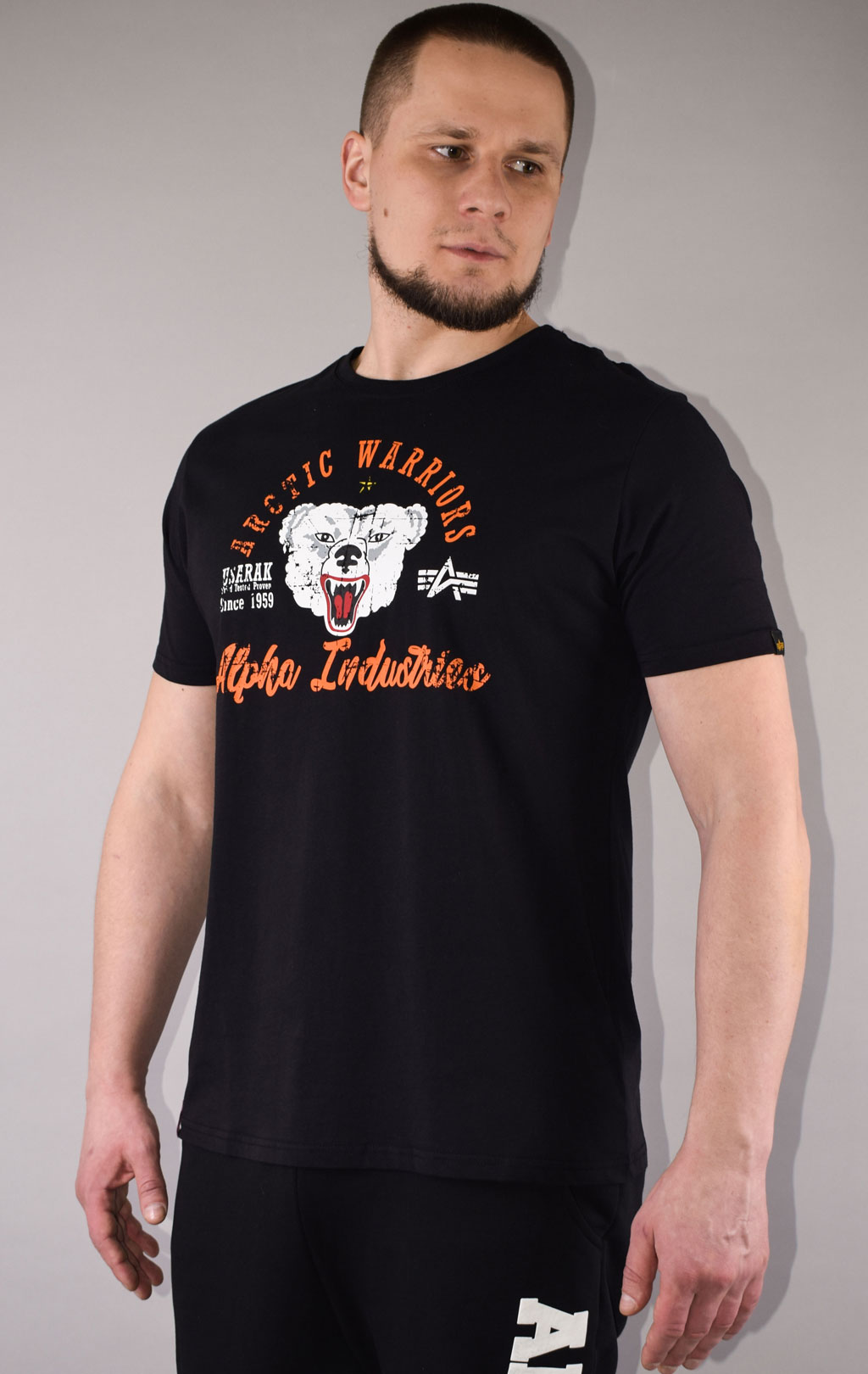 Футболка ALPHA INDUSTRIES ARCTIC WARRIORS T black 