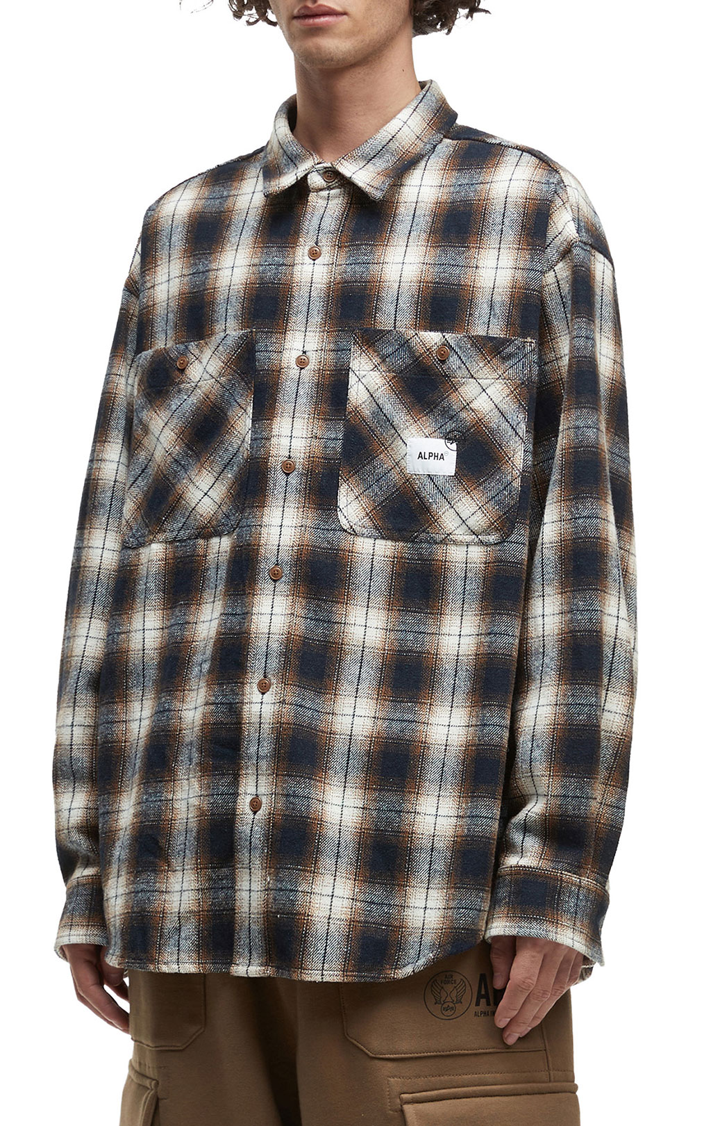 Рубашка ALPHA INDUSTRIES UNFRM FLANNEL SHIRT FW 25/26 rust M001120 