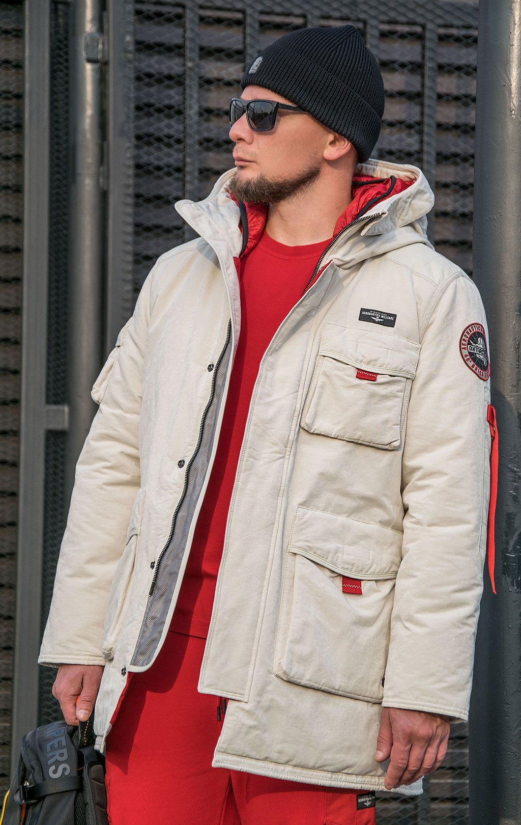 Куртка-парка AERONAUTICA MILITARE ANTARCTICA FW 23/24 m/CN ghiaccio (AB 2110) 