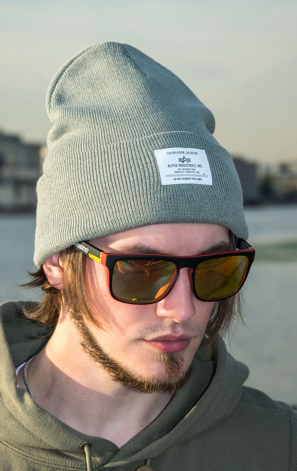 Шапка ALPHA INDUSTRIES ESSENTIAL BEANIE FW 23/24 seafoam 