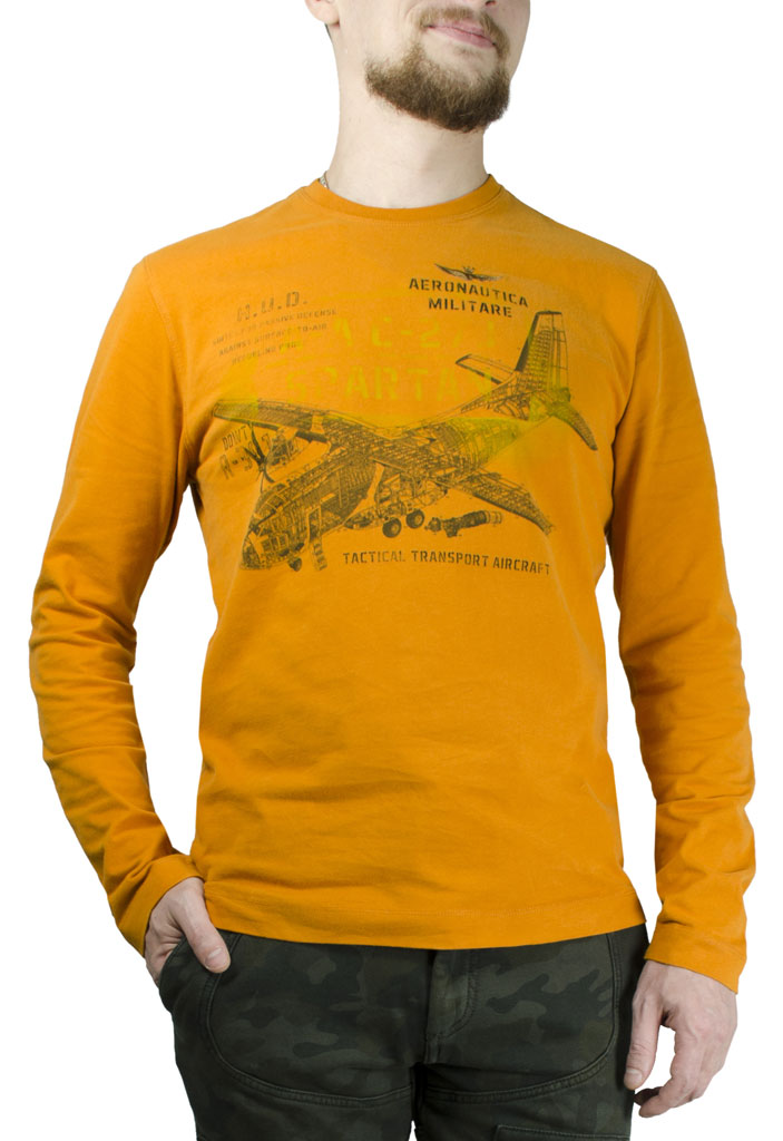 Лонгслив AERONAUTICA MILITARE arancio (TS 1313)