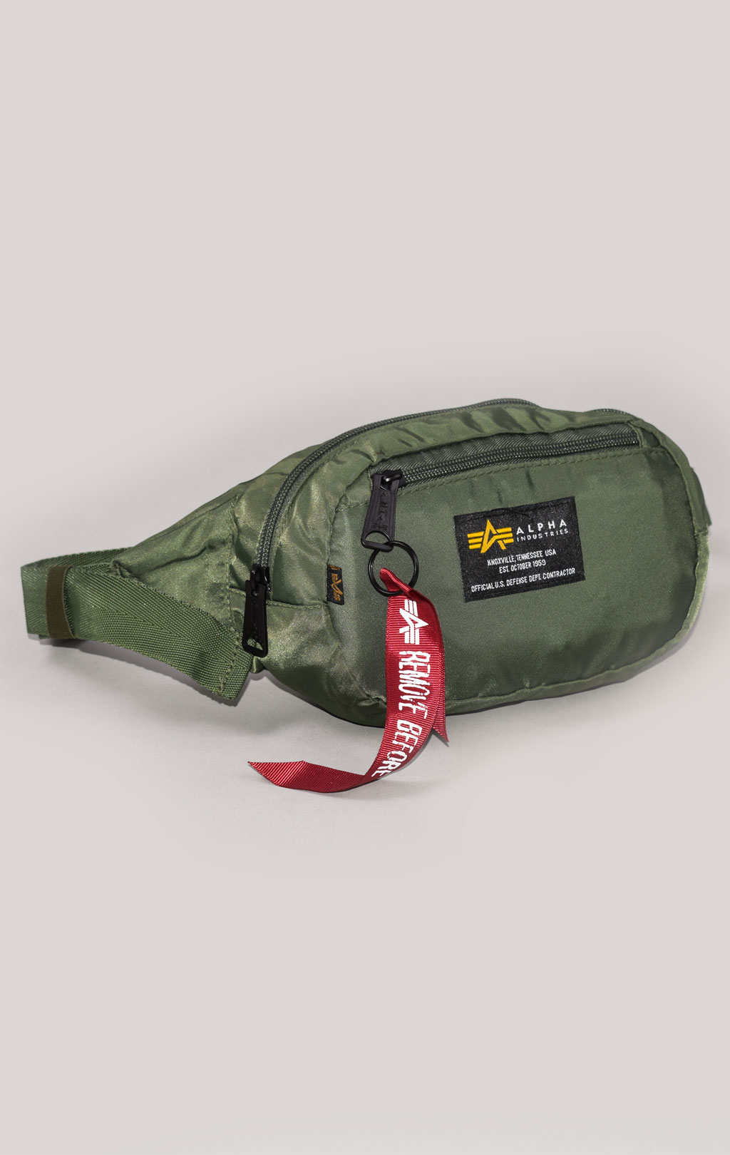 Сумка поясная ALPHA INDUSTRIES CREW WAIST BAG sage green 