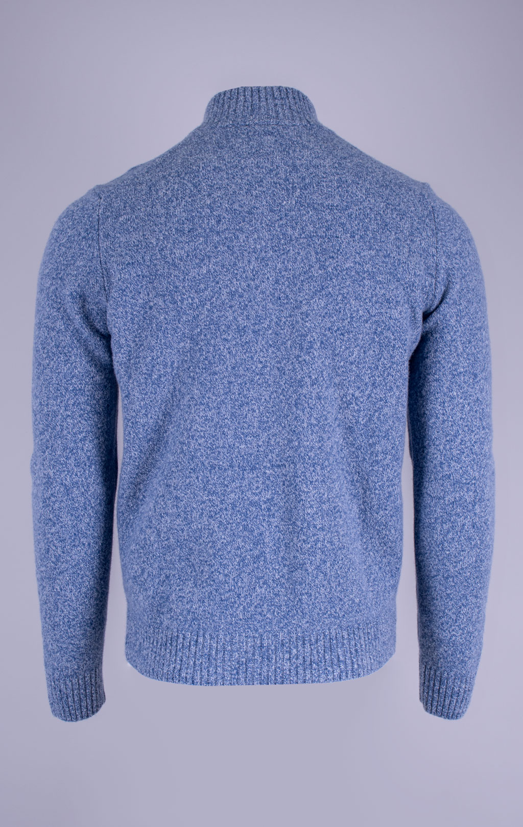 Свитер на молнии AERONAUTICA MILITARE FW 26/27/BG mouline azzurro (MA 1646) 