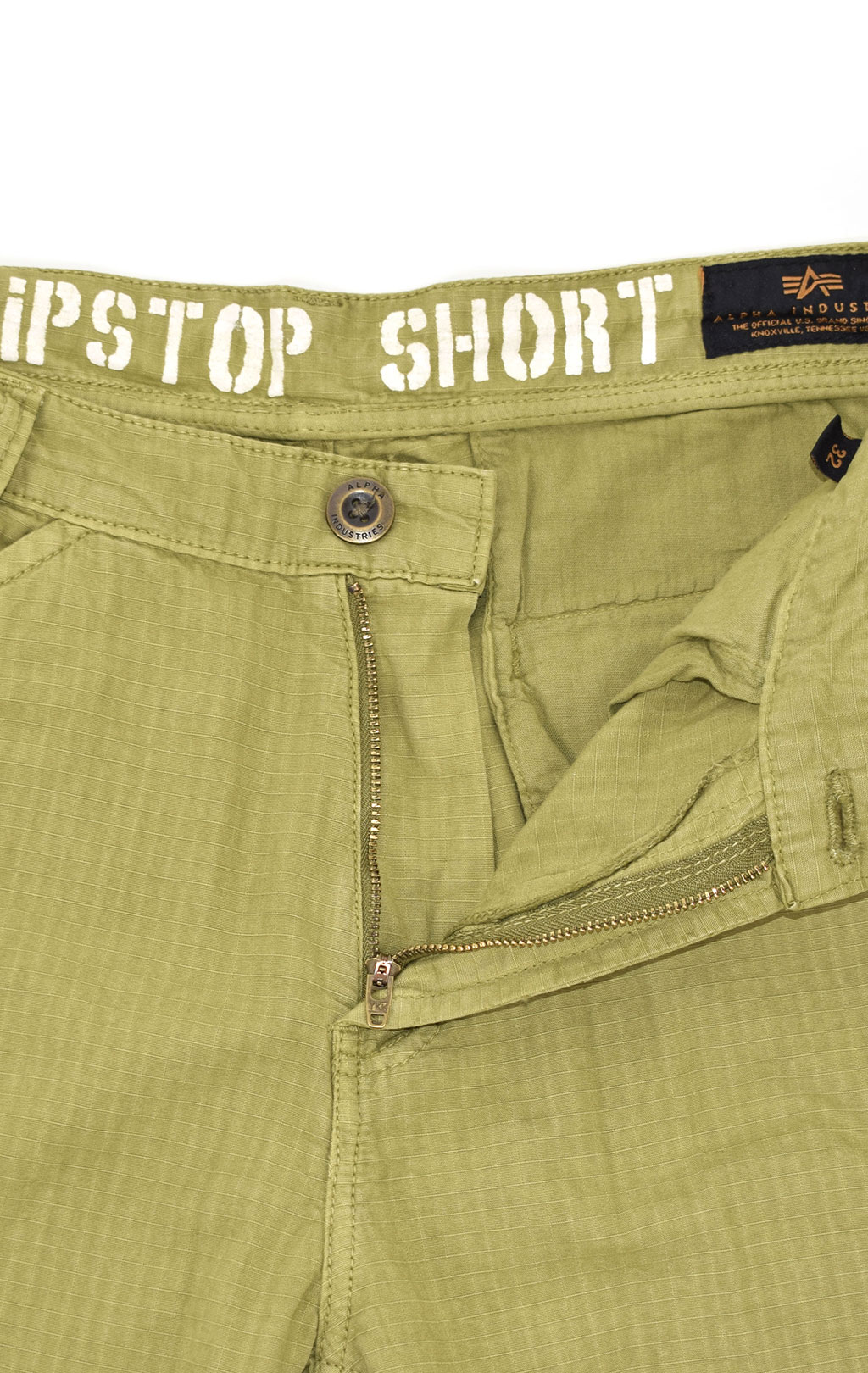 Шорты ALPHA INDUSTRIES rip-stop khaki green 