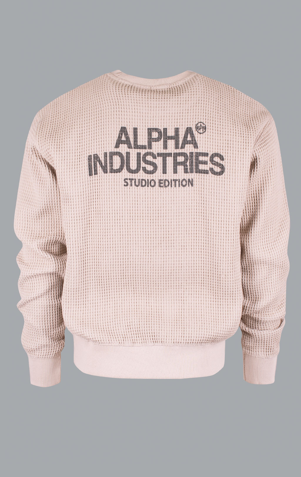 Свитшот ALPHA INDUSTRIES STUDIO WAFFLE SWEATSHIRT organic beige 