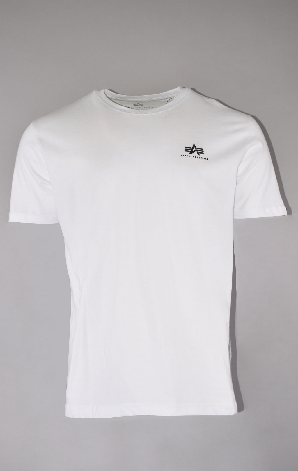 Футболка ALPHA INDUSTRIES BASIC T SMALL LOGO white 