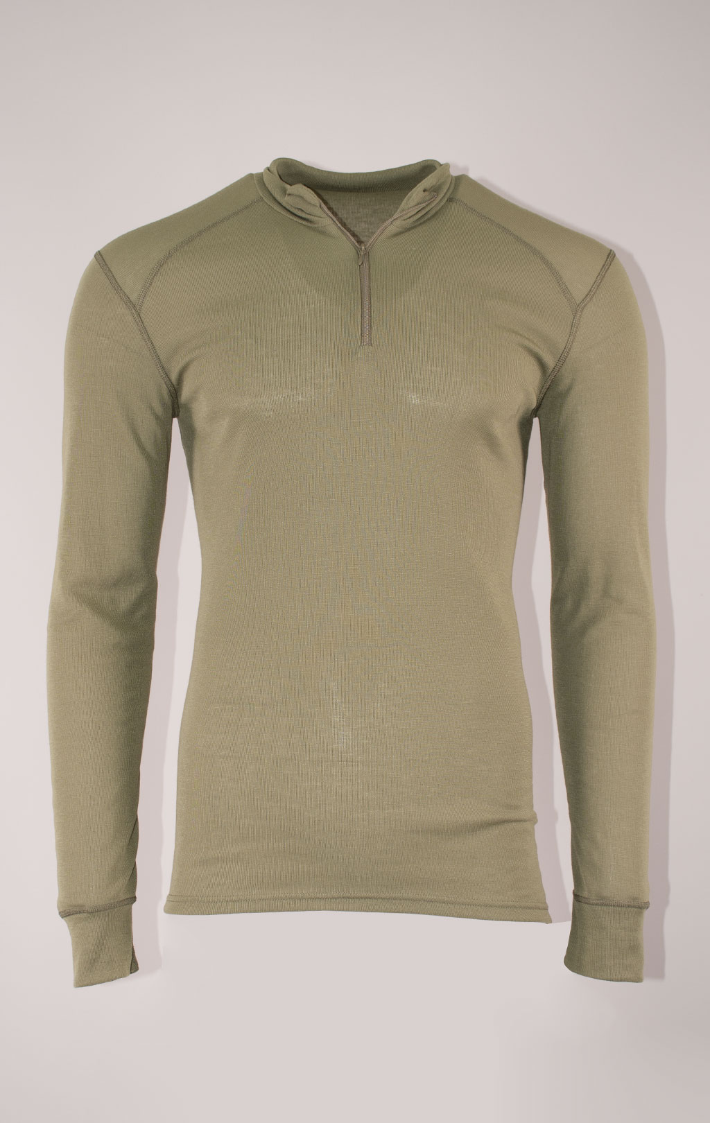 Термобельё кофта ODLO 100% полиэстер 1/4 zipp olive 
