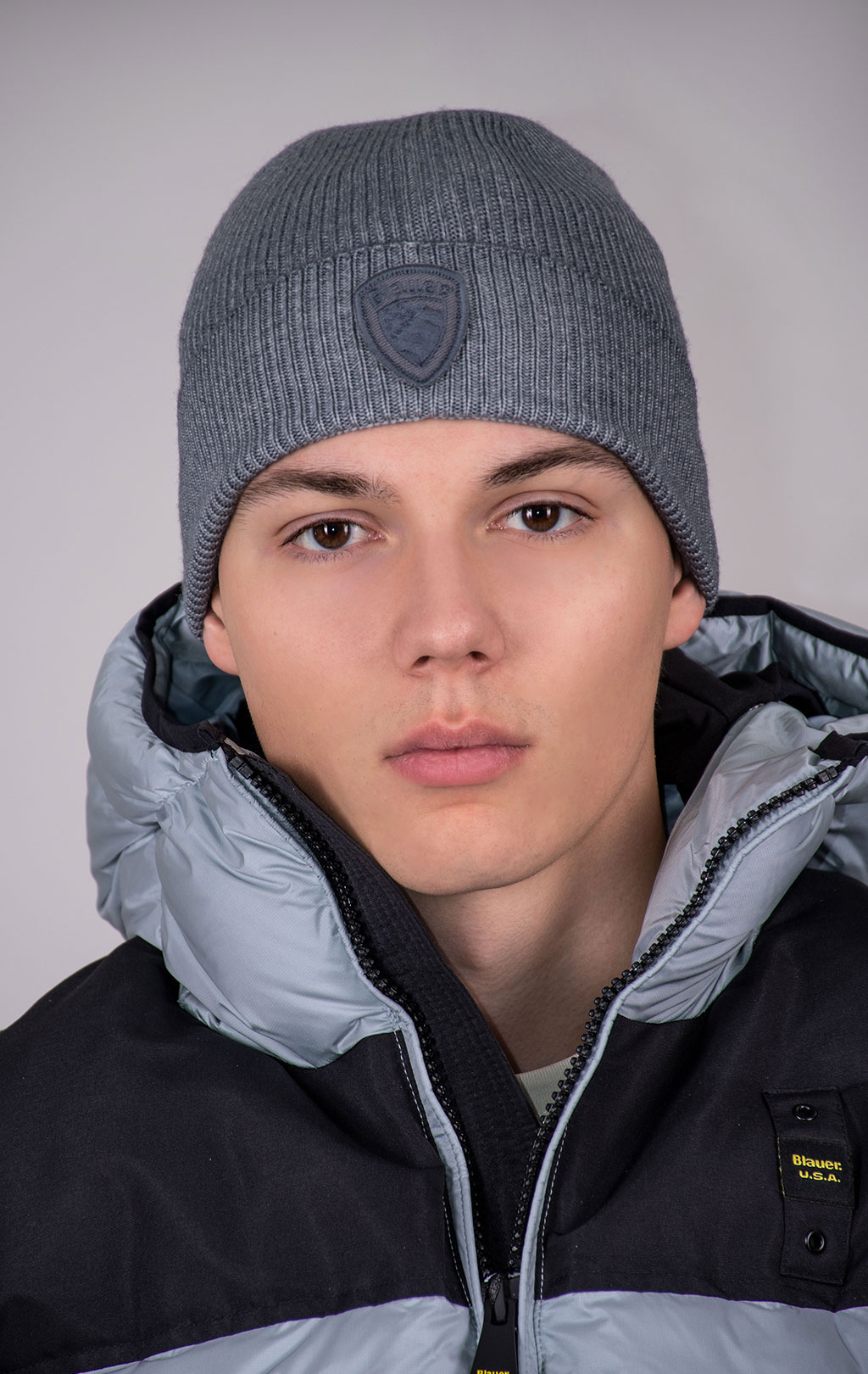 Шапка вязаная BLAUER OLIVER FW 24/25 grey 976 (AO5423) 