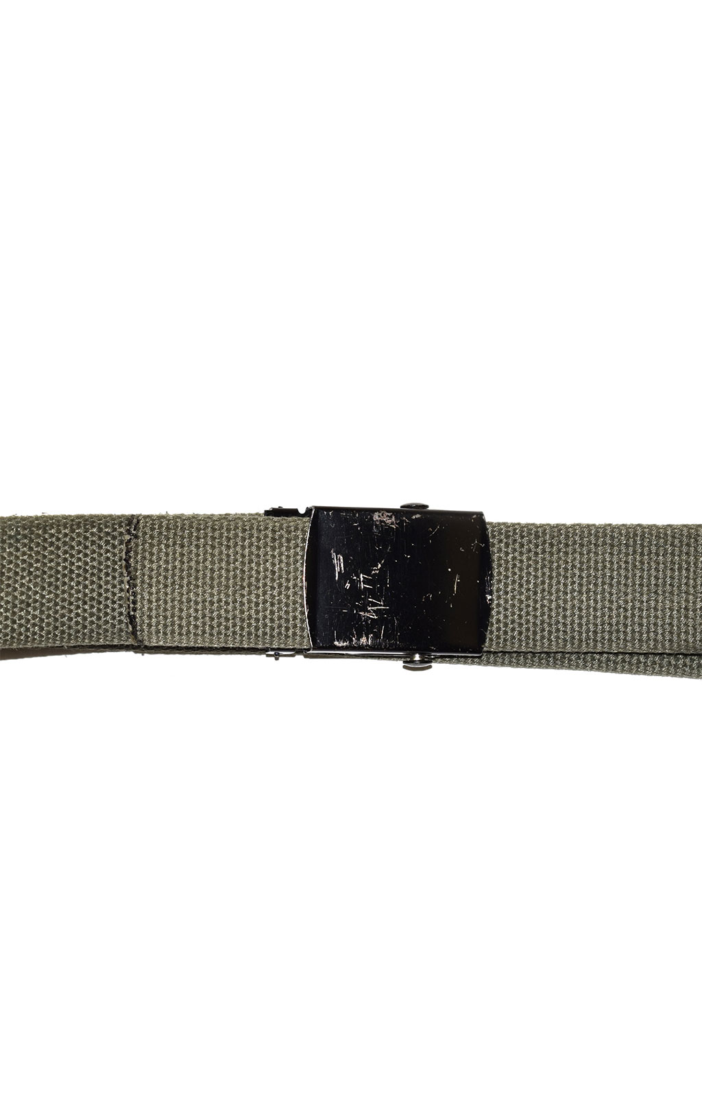 Ремень брючный брезент black buckle olive б/у Голландия