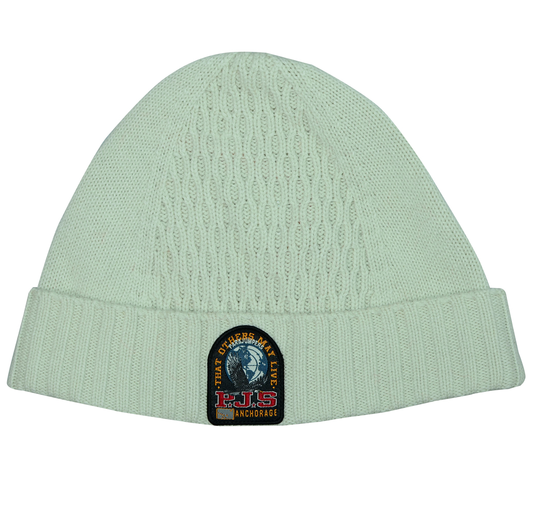 Шапка вязаная PARAJUMPERS WAFFLE HAT chalk 