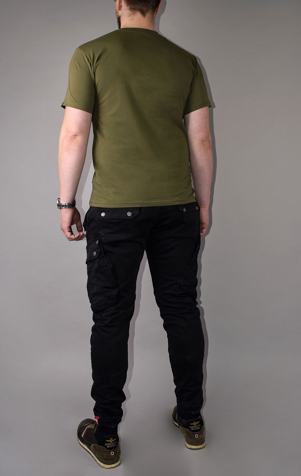 Футболка ALPHA INDUSTRIES BASIC BODY dark green 